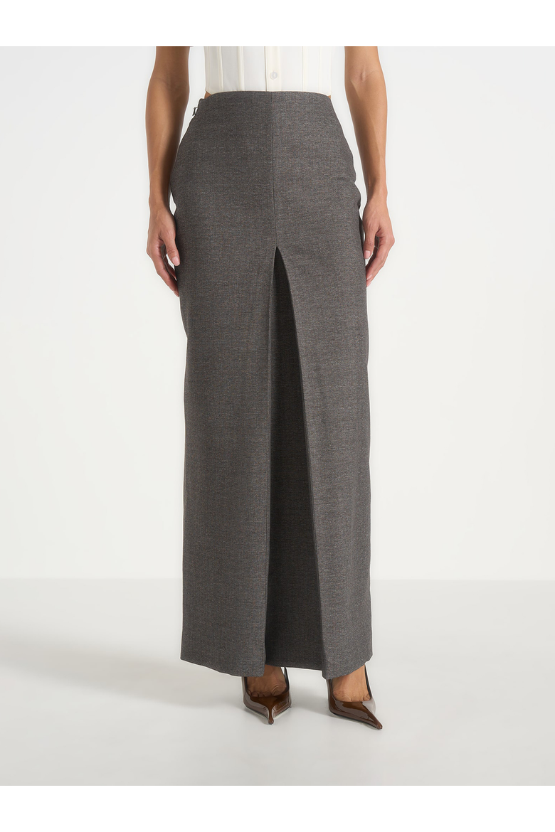 Regine Maxi Skirt, Alternate, color, Marl Grey