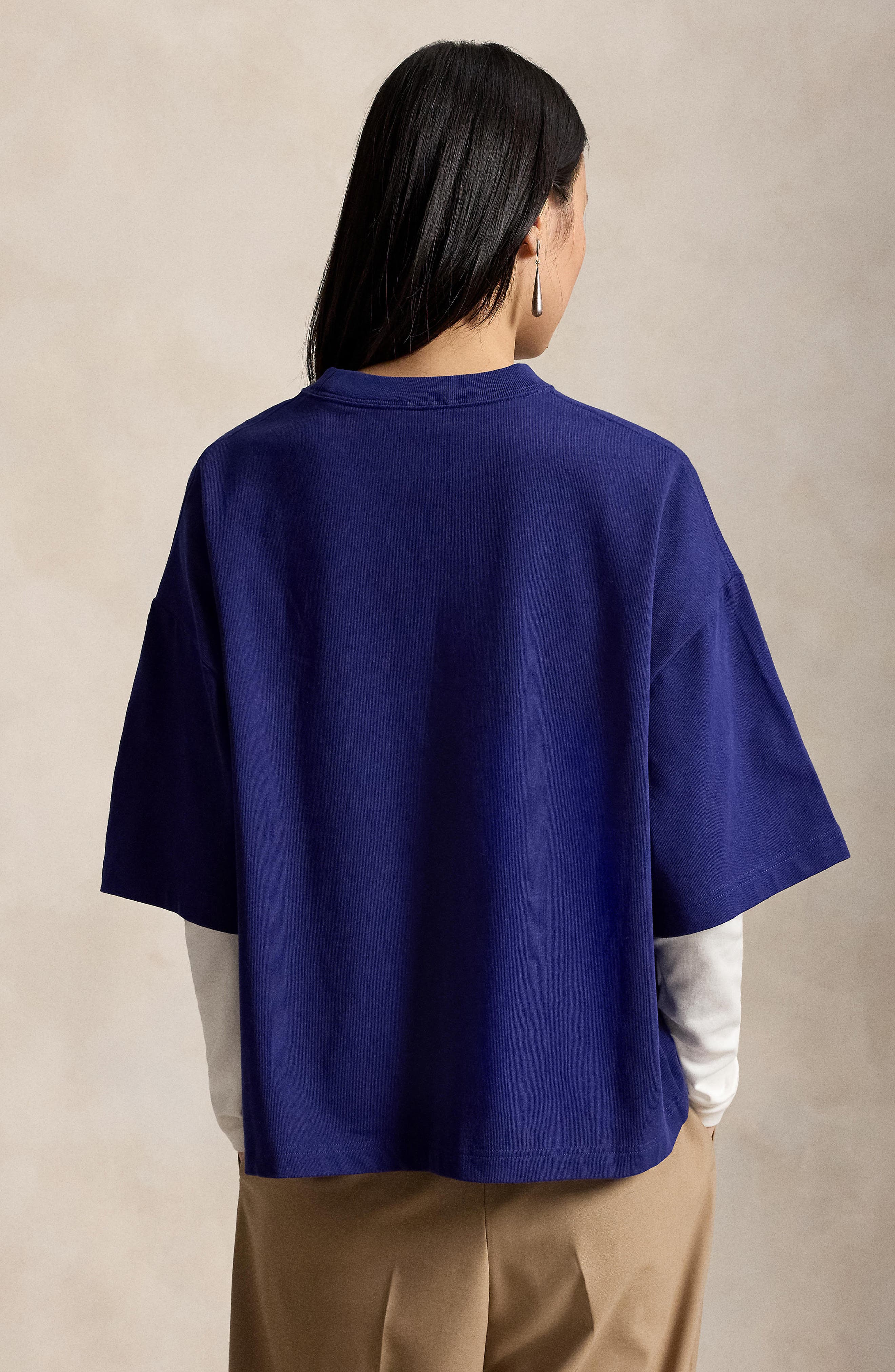 Polo Ralph Lauren Oversize Cotton Graphic T-Shirt (Women) | Nordstrom