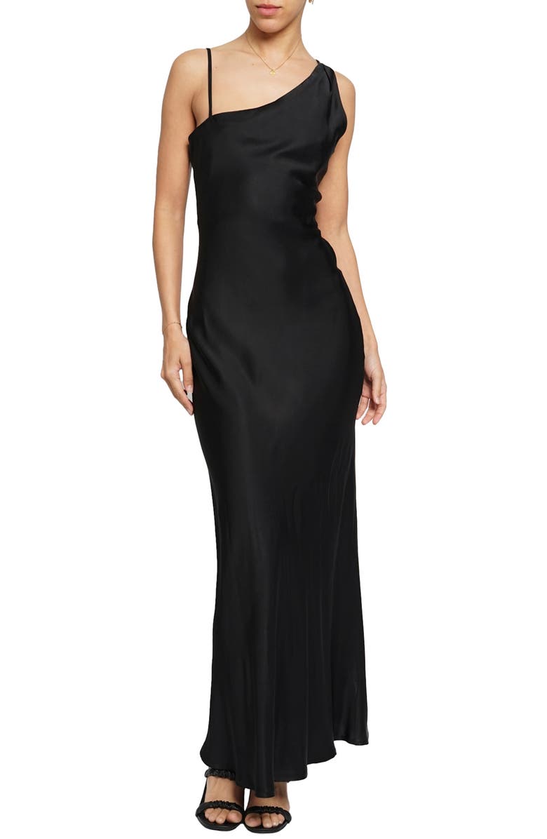 Know One Cares Asymmetric Bias Cut Maxi Dress, Main, color,