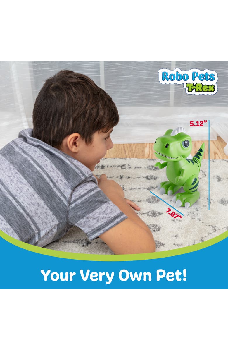 Power Your Fun Robo Pets T-Rex Dinosaur Toy, Alternate, color, Green