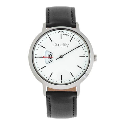 The 6500 Leather Strap Watch