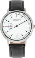 SIMPLIFY The 6500 Leather Strap Watch