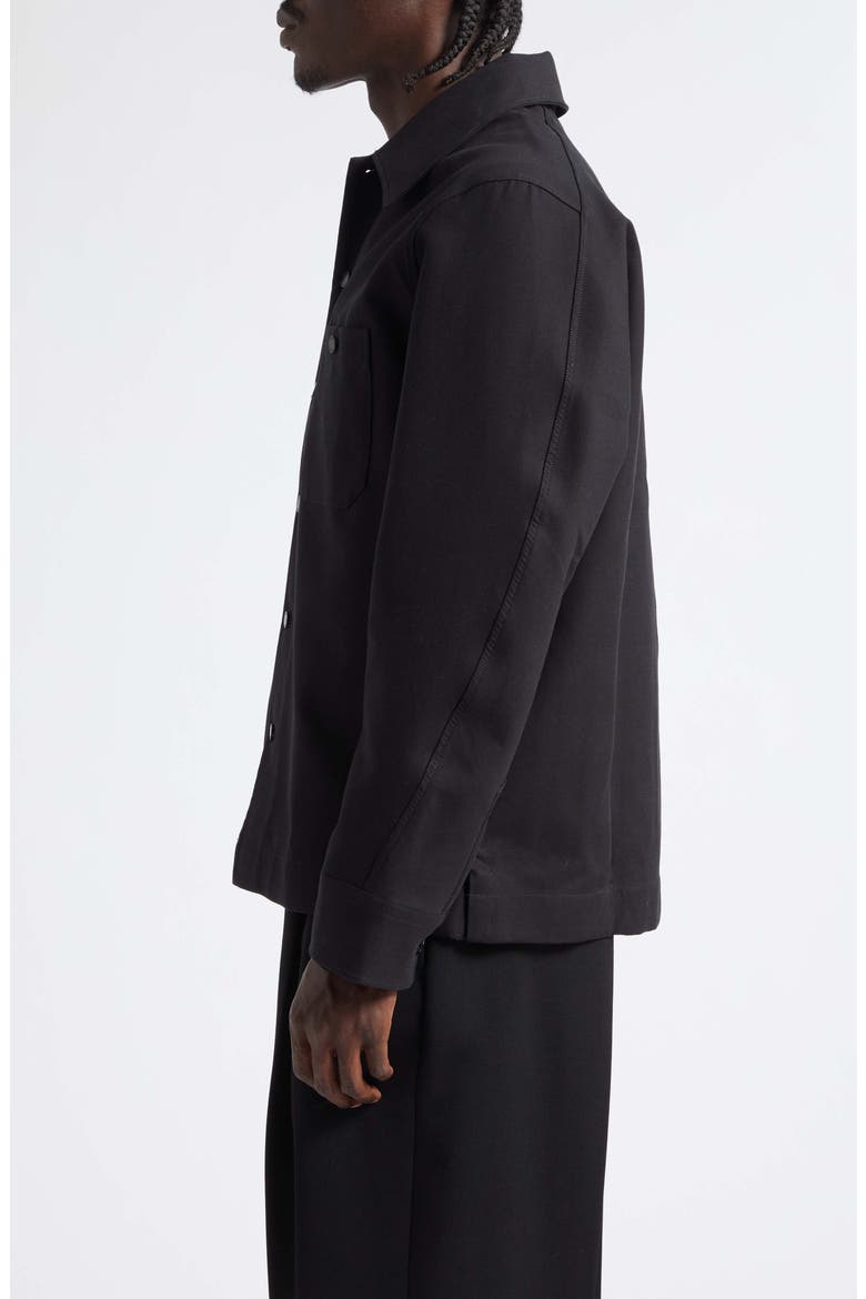 Couture Seam Overshirt, Alternate, color, BLACK