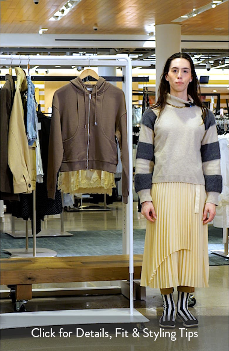 Seamed Terry Zip Hoodie, sales video thumbnail