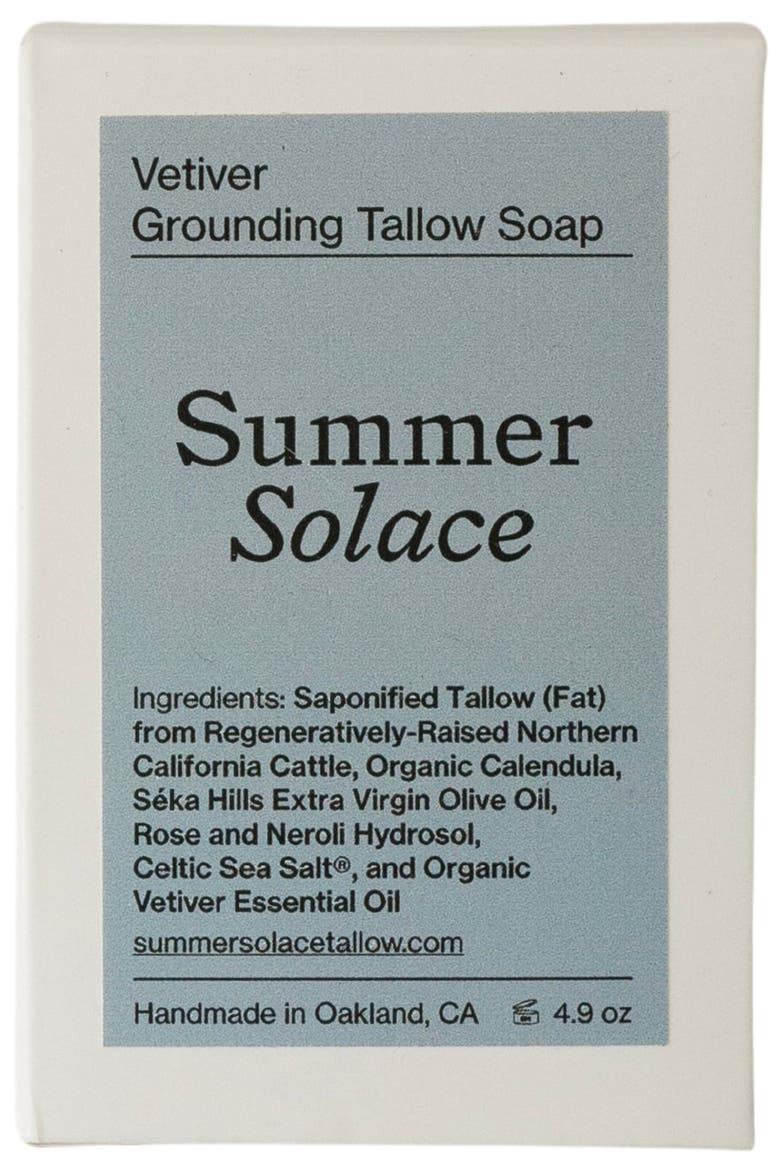 Vetiver Grounding Bar Soap, Alternate, color, Off-white