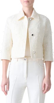 Akris Winslow Sequin Bouclé crop Jacket