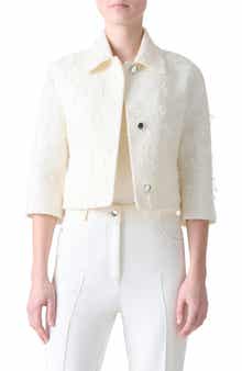 Akris Winslow Sequin Bouclé crop Jacket