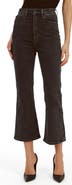 Bardot Heidi High Waist Flare Crop Jeans