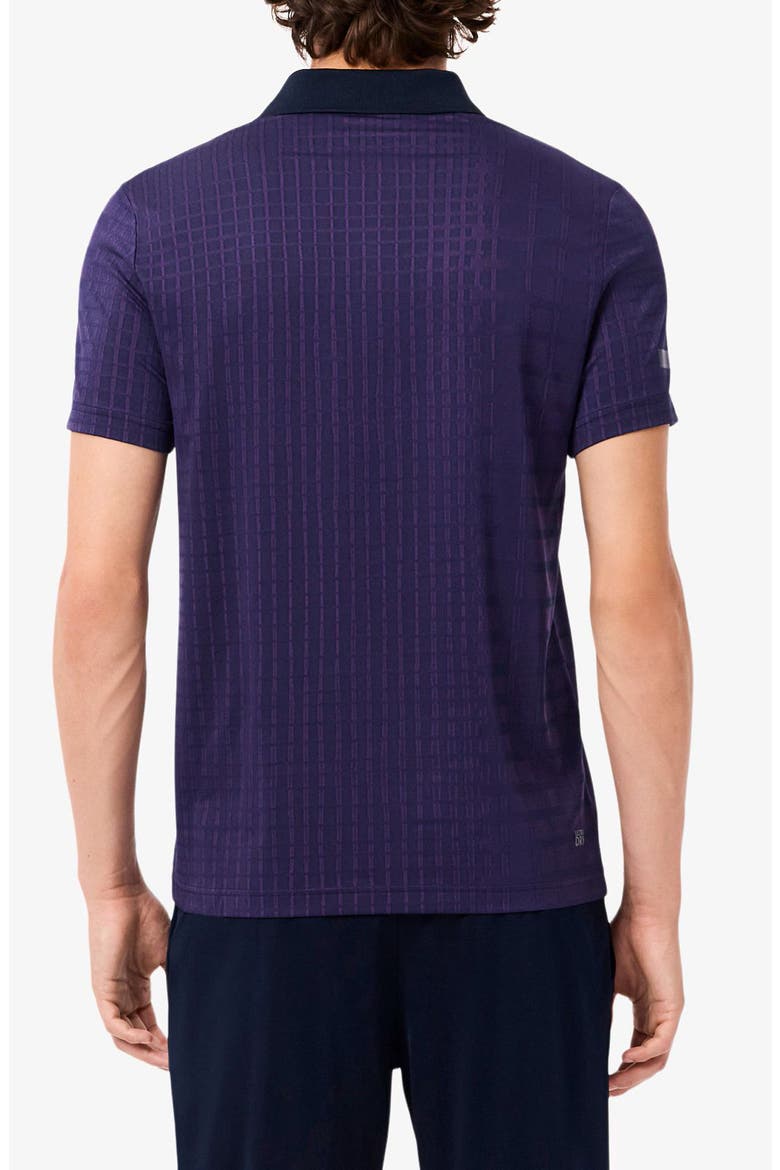 Tennis Performance Slim Fit Polo, Alternate, color, NAVY BLUE/ COSSAK PURPLE
