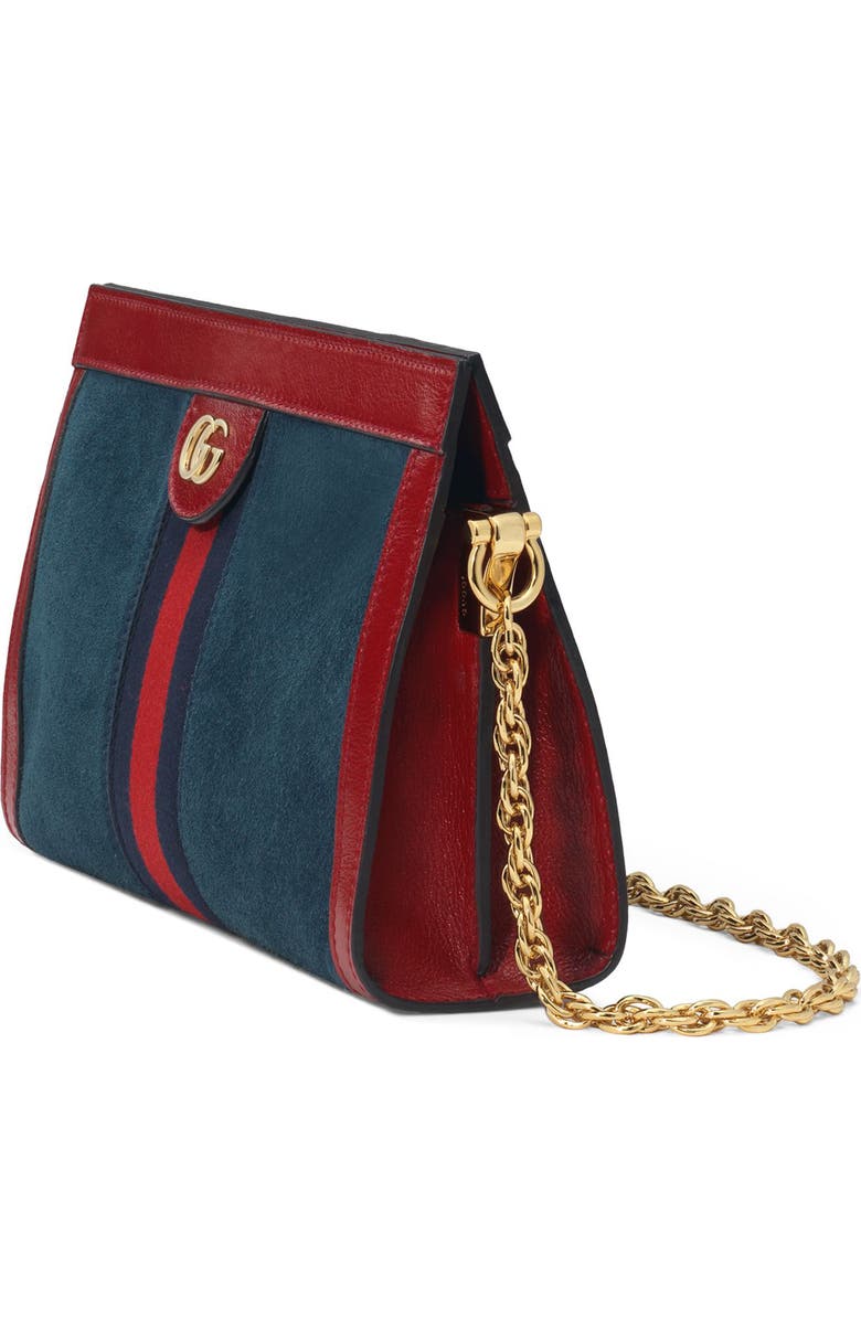 Gucci Small Ophidia Suede Shoulder Bag, Alternate, color,