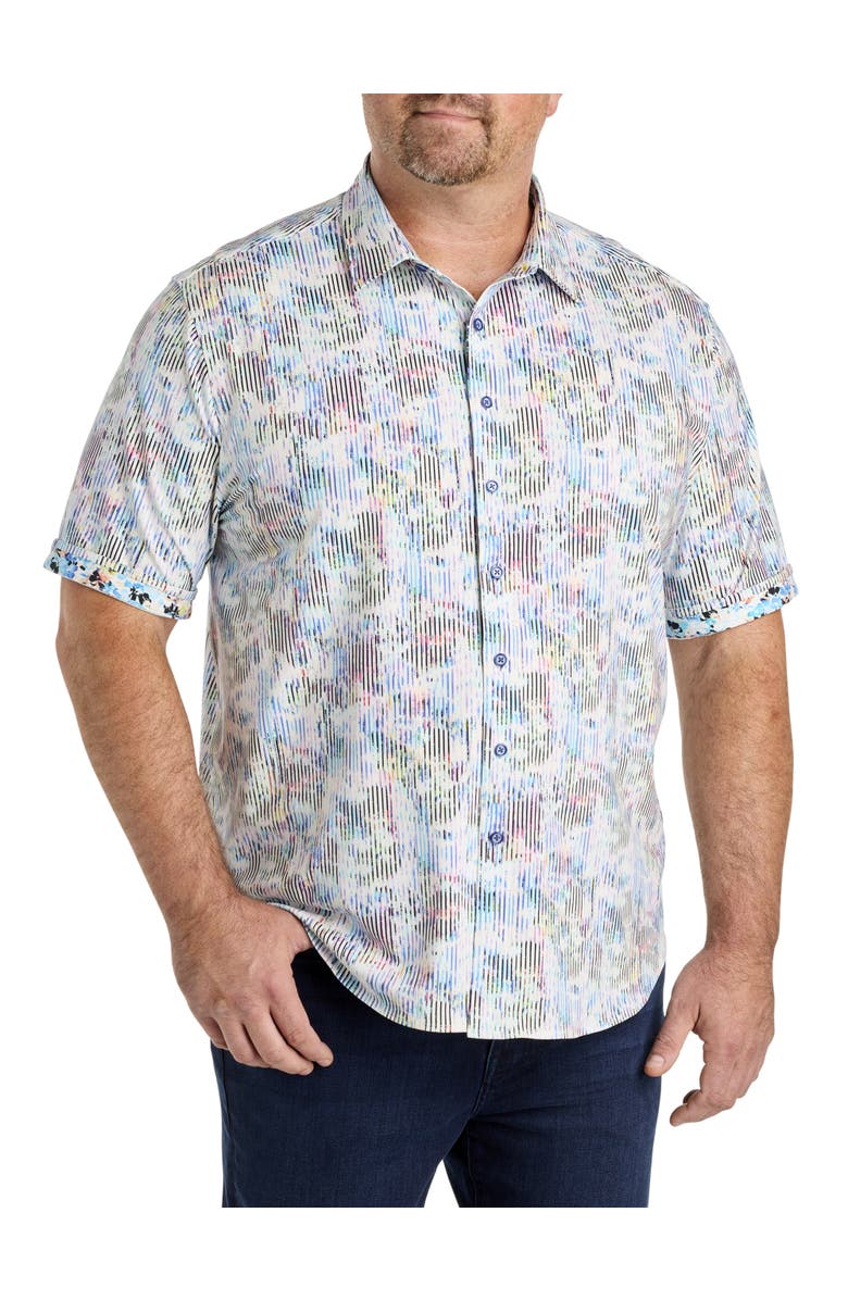 Robert Graham Big & Tall Delray Sport Shirt, Alternate, color, Multi