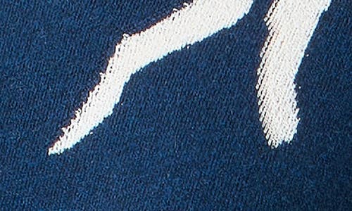 Akris Whitecaps Intarsia Cashmere & Cotton Sweater In Blue