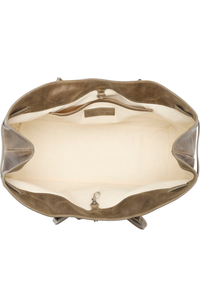 MARGESHERWOOD Grandma Large Buckle Suede Shoulder Bag, Alternate, color, Etoffe Pull-Up