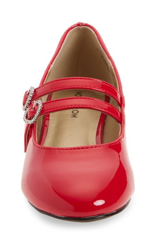 Nordstrom Kids' Rebecka Double Buckle Mary Jane Pump In Red