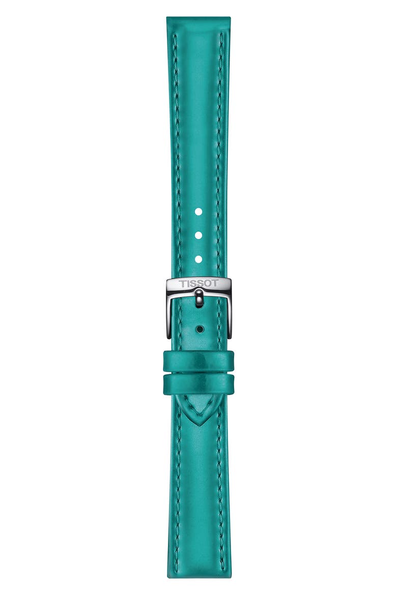 Everytime Leather Strap Watch, 34mm, Alternate, color, GREEN