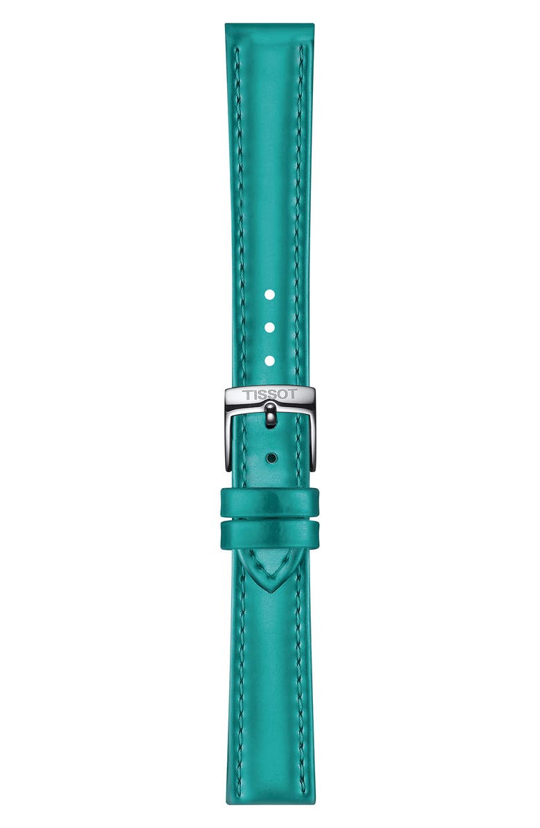 Tissot Everytime Leather Strap Watch, 34mm, Alternate, color, Green