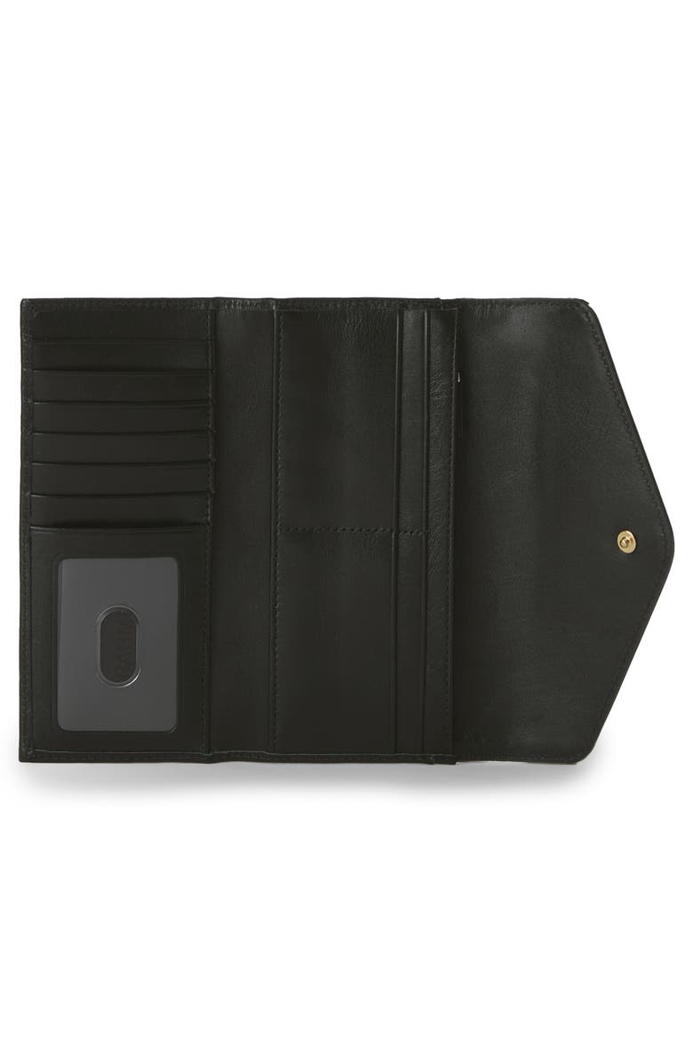 Brahmin Veronica Snake Embossed Leather Wallet, Alternate, color, 