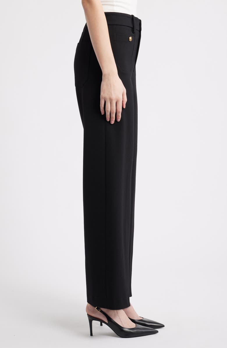 FRAME The Modernist High Waist Wide Leg Pants, Alternate, color, Black