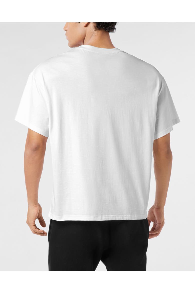 Round Neck T-Shirt Scratch Scratch Men, Alternate, color, white