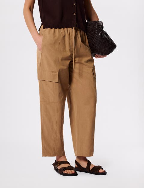 Utility Cotton Barrel Trouser