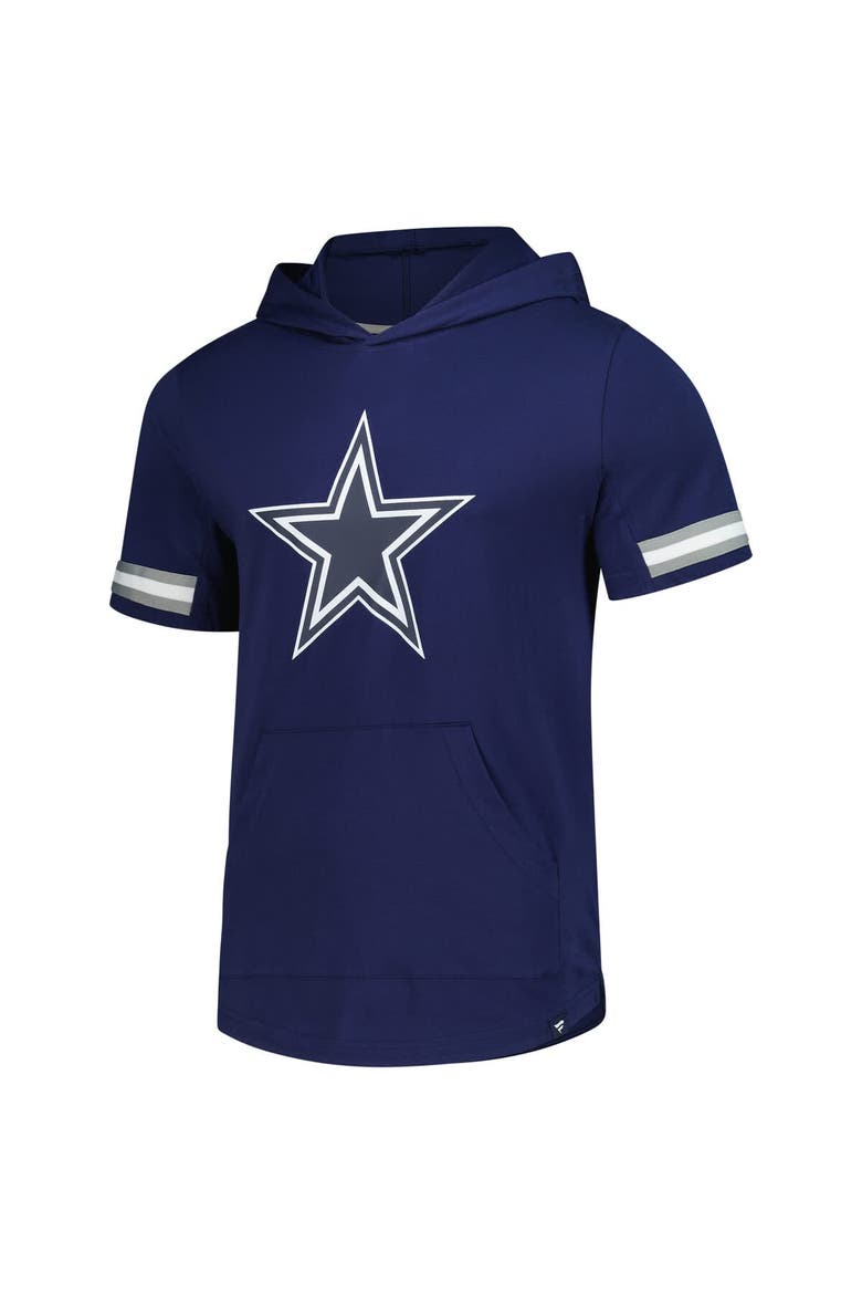 Men's Fanatics Navy Dallas Cowboys Optimal Play Short Sleeve Hooded Fashion T-Shirt, Alternate, color, Navy
