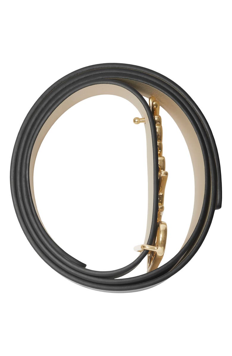 Burberry Signature Reversible Leather Belt, Alternate, color, 