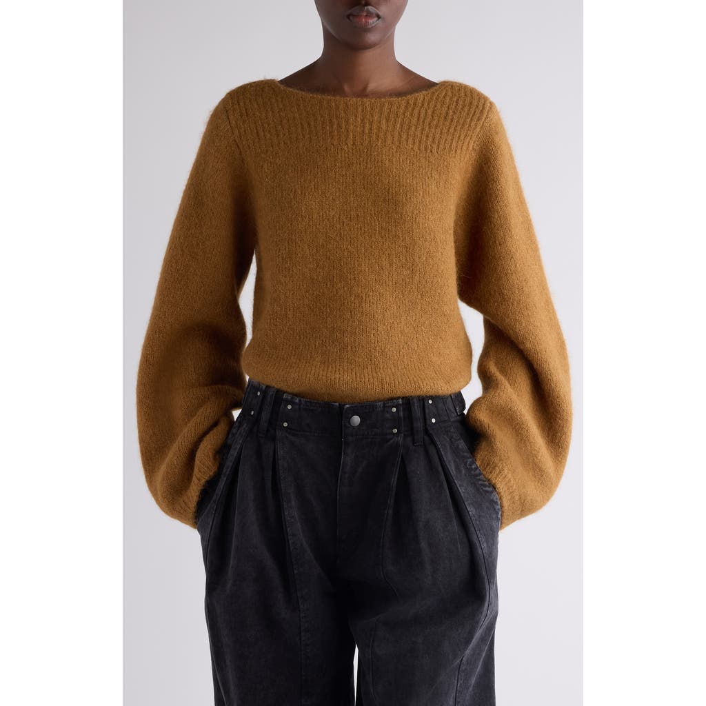 Isabel Marant Paulane Alpaca Blend Sweater In Brown