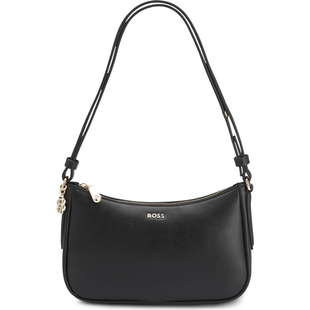 Hugo Boss Hugo Mini Numah Leather Shoulder Bag In Black