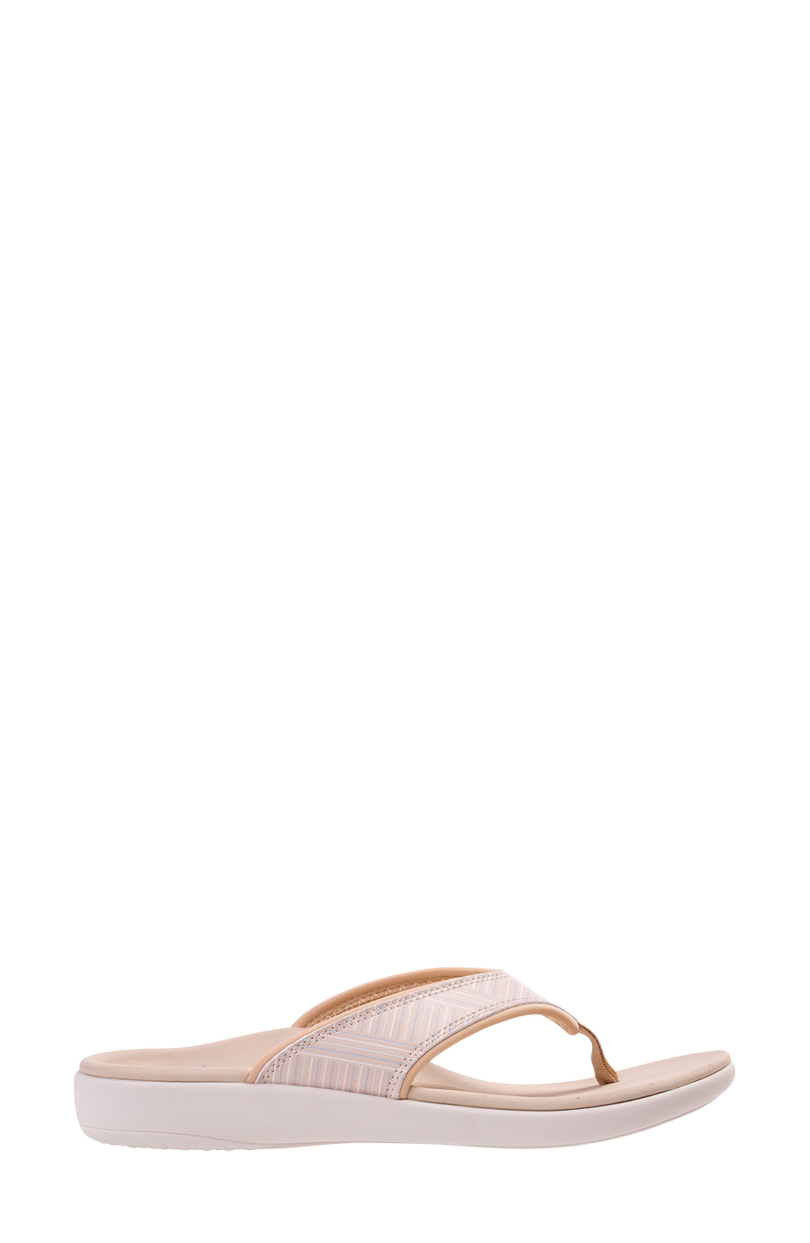 Yumi Summer Stripe Flip Flop, Alternate, color, TAN