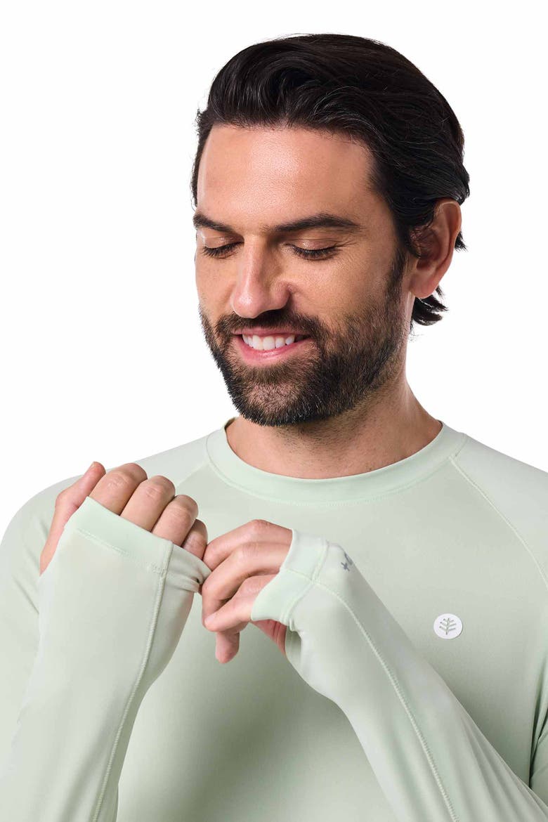 Men's Sonora Agility Long Sleeve Performance T-shirt, UPF 50+ Sun Protection, Alternate, color, Seedling