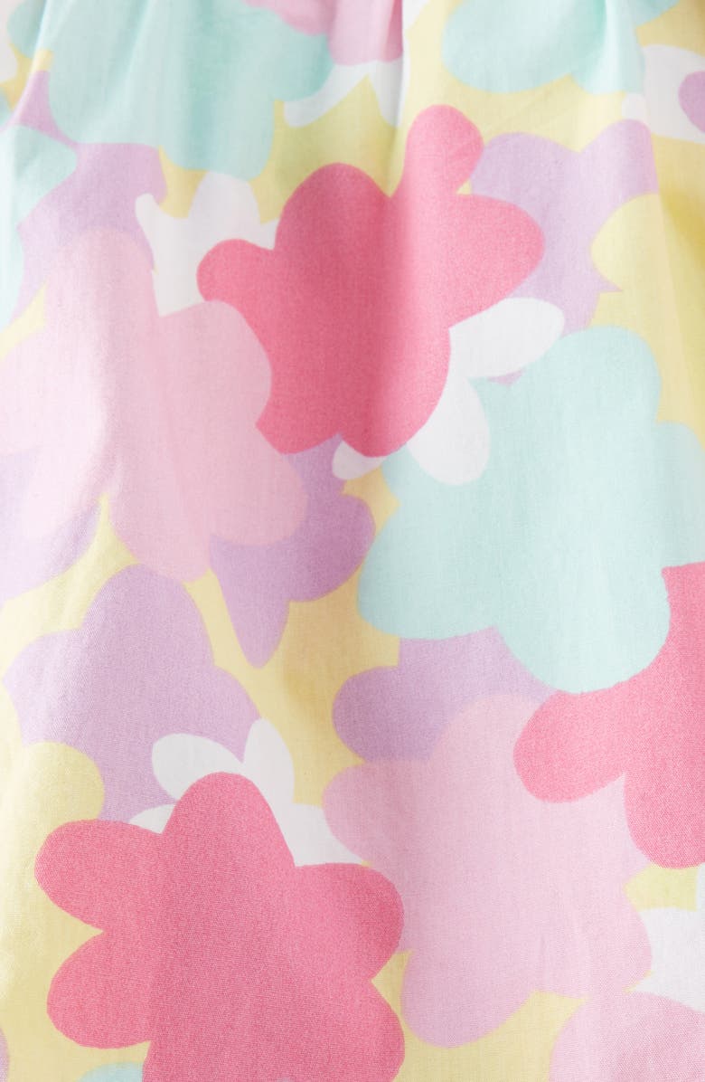 Tucker + Tate Ruffle Cotton Romper, Alternate, color, Green Yucca Pink Floral