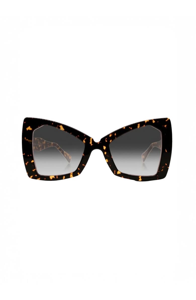 Tribal ëyës Monarch Cat Eye 52mm Sunglasses, Main, color, Black