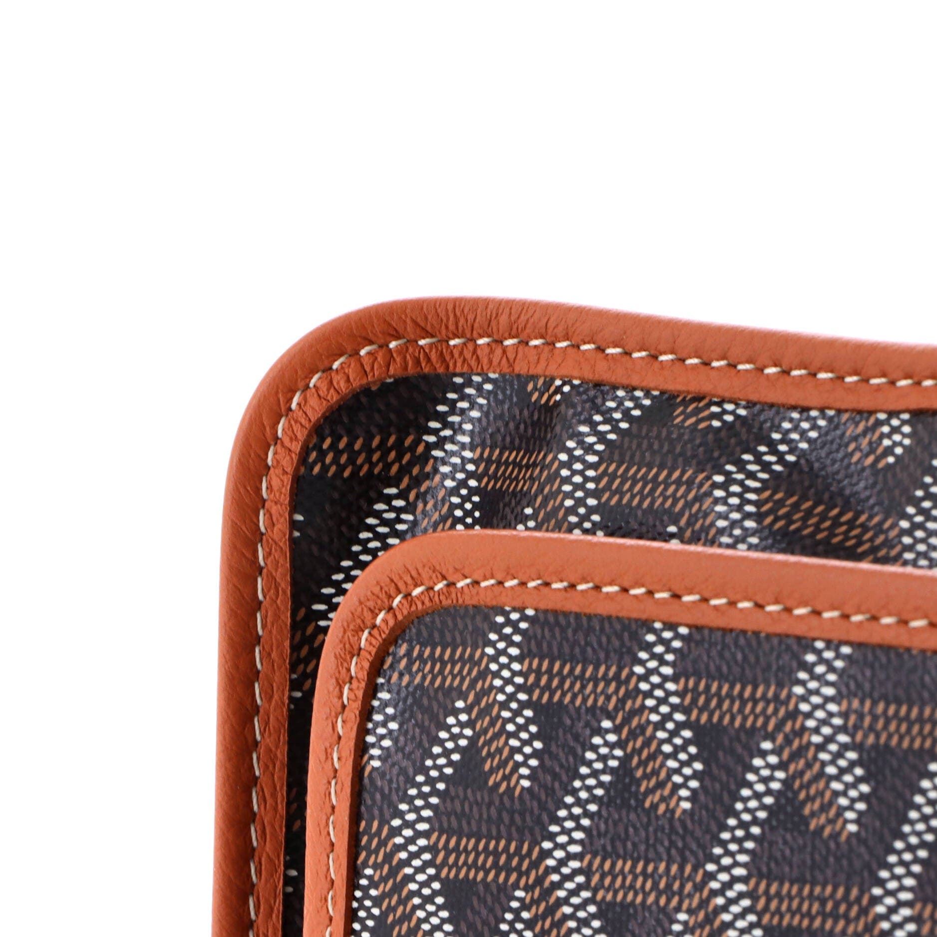 Plumet Clutch Wallet Printed Coated Canvas, Alternate, color, Brown
