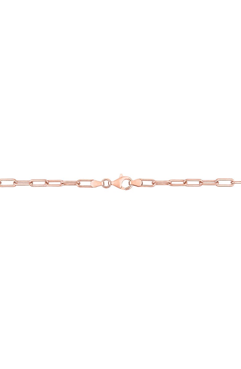 DELMAR Polished Paper Clip Chain Necklace & Bracelet Set, 3.5mm, Alternate, color,