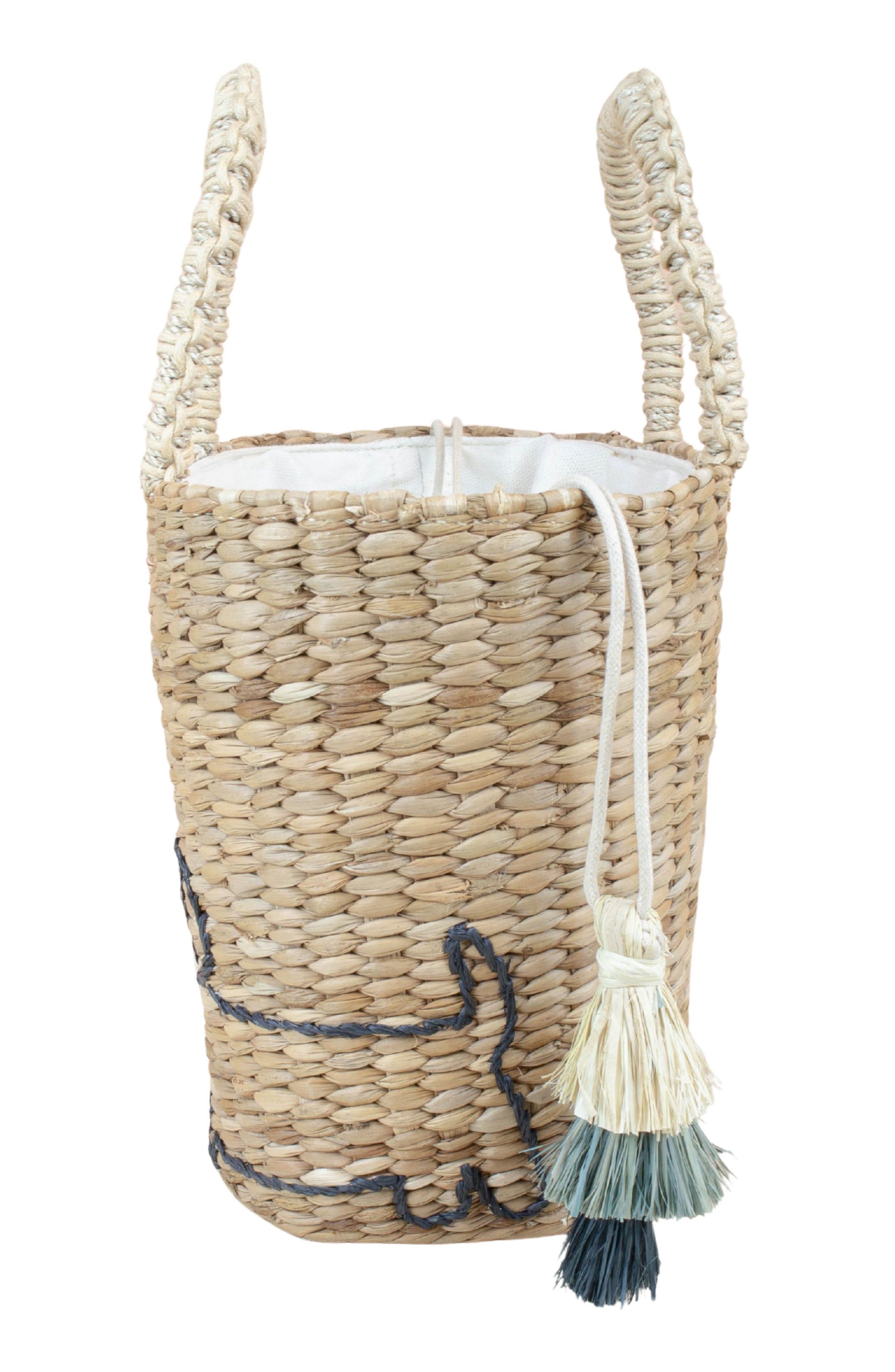 LIKHA Dachshund Embroidered Tote Bag, Alternate, color, Natural