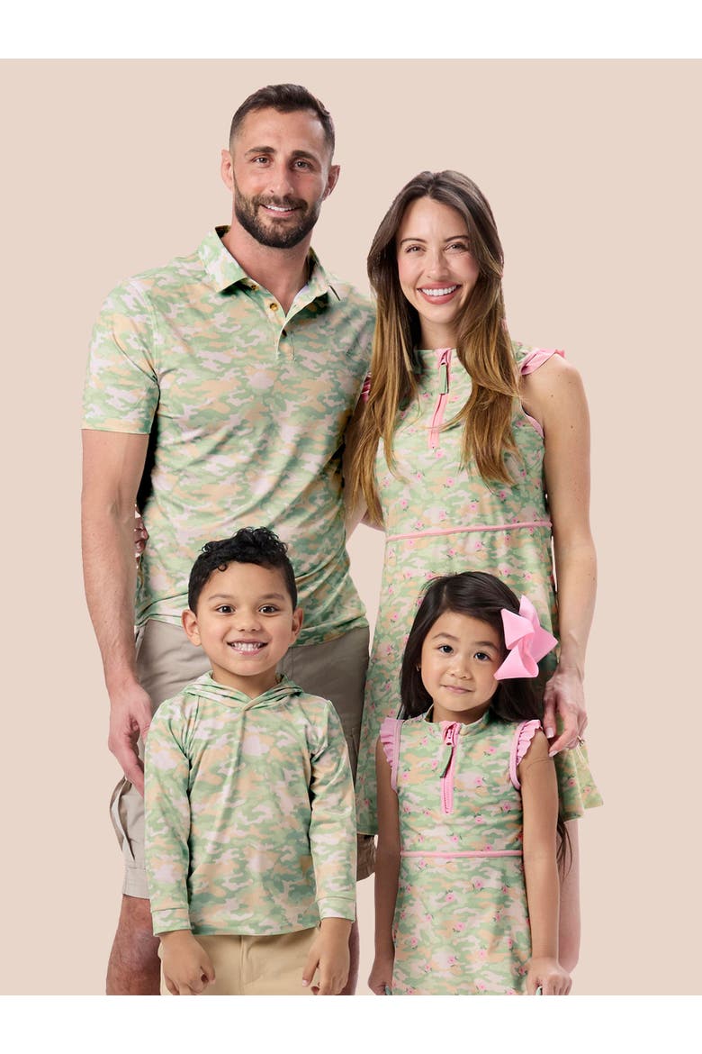 Knit Short Sleeve Performance Polo, Alternate, color, Sage Trail Camo