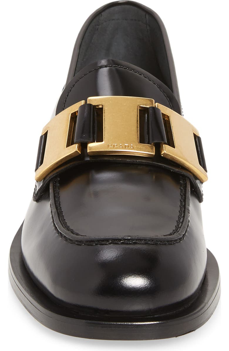 Prada Buckle Loafer, Alternate, color,