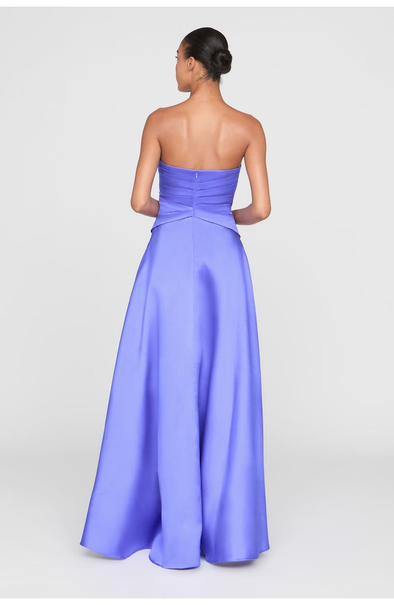 Theia Coco High Low Mikado Gown, Alternate, color, Iris Bloom