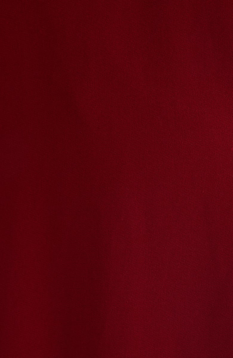 Givenchy Asymmetric Draped Cady Cape Gown, Alternate, color, Dark Red