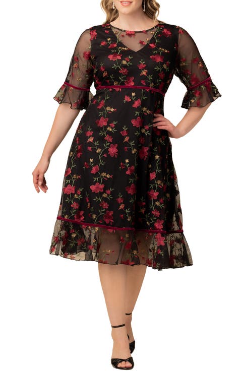 Wildflower Embroidered Dress (Plus Size)