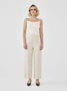 A.SHIMUS Fancy Tweed High-Waist Tailored Pants