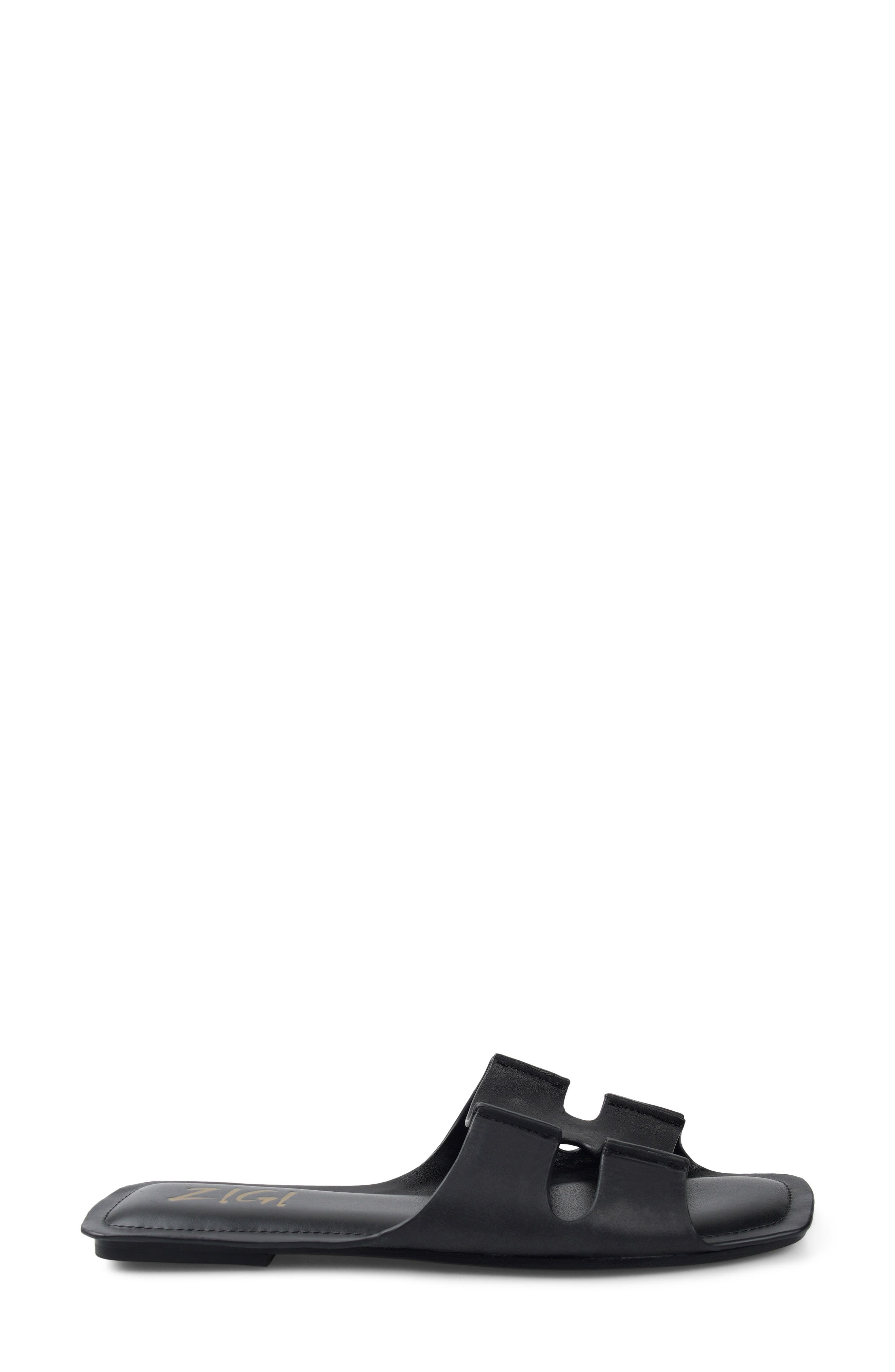 Marcie Slide Sandal, Alternate, color, BLACK LEATHER