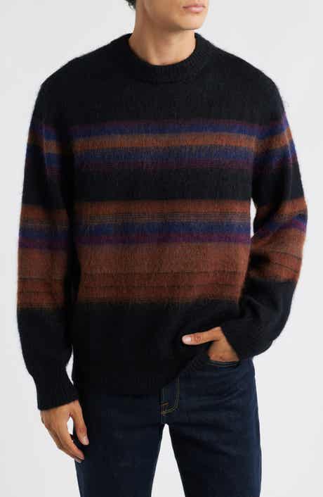 Wax London Wilde Brush Stripe Wool Blend Crewneck Sweater