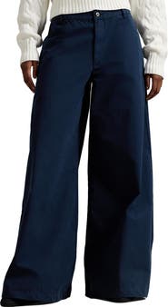 Polo Ralph Lauren Poplin Wide Leg Pants
