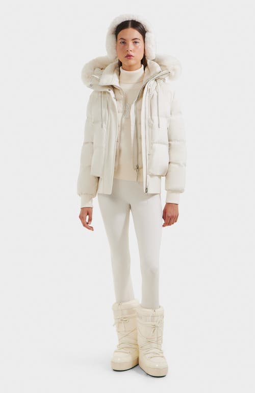 Rudsak Cieyna Down Bomber In White