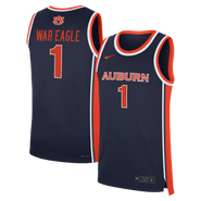 Nike Men's Nike Navy Auburn Tigers #1 Road War Eagle Replica Basketball Jersey