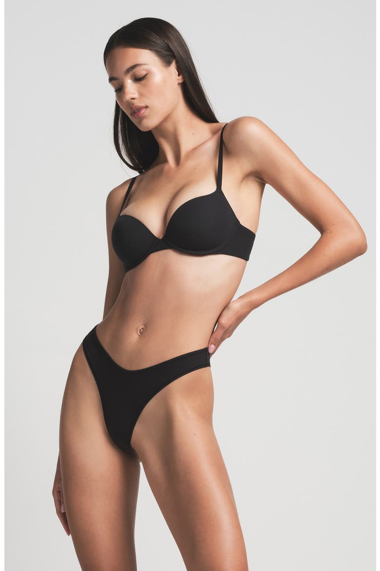 Fits Everybody Push-Up Bra, Alternate, color, ONYX