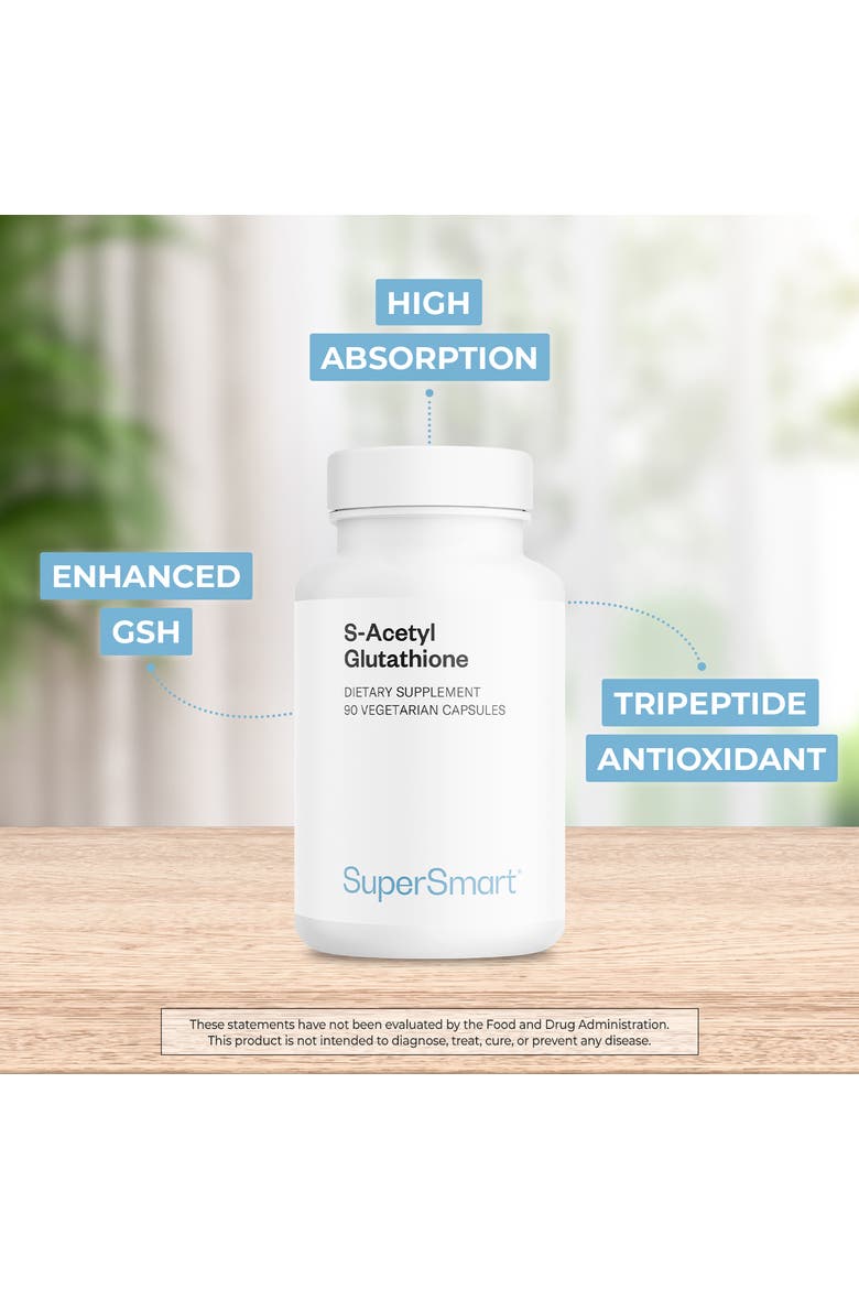 what is acetyl glutathione Acetyl-Glutathione 300 mg 60 Scored Tablets S-Acetyl L-Glutathione, 100 mg, 60