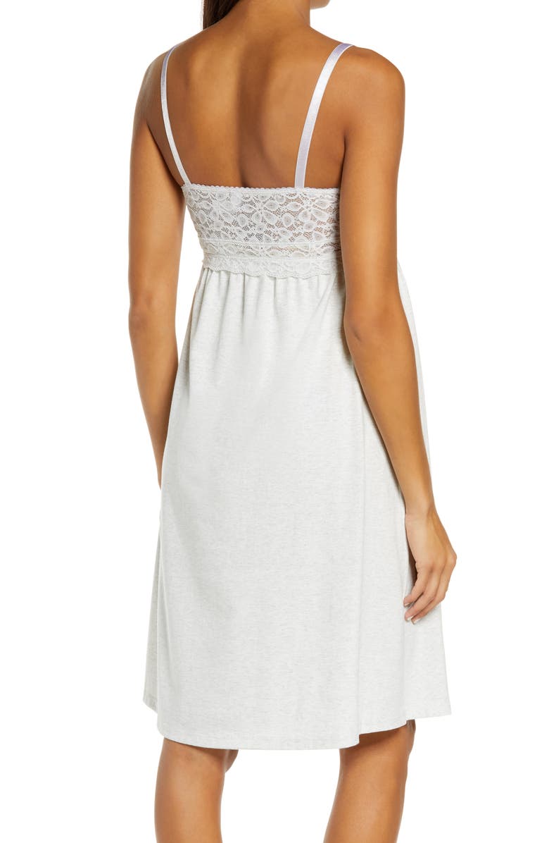 Belabumbum Tallulah Lace Trim Maternity/Nursing Chemise, Alternate, color,