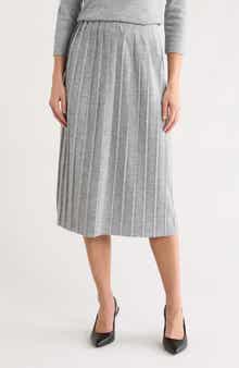 Vince Camuto Pleated Midi Skirt